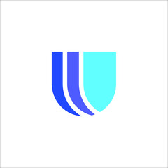 letter U logo design 