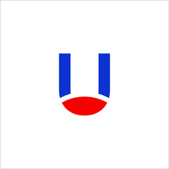 letter U logo design 