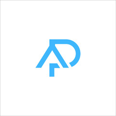 letter AP logo design 