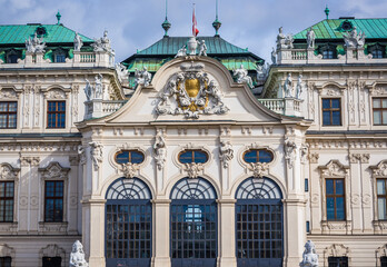 Fototapeta na wymiar Upper Belvedere Palace in Vienna city, Austria
