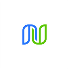 letter N logo design 