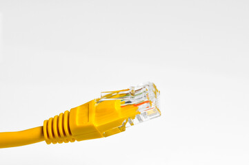 yellow internet cable