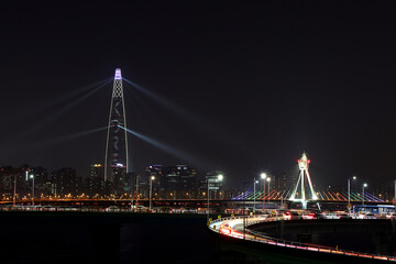 Night view of the city