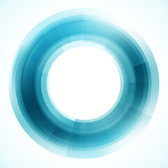 Geometric frame from circles, vector abstract background, wallpaper