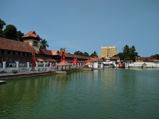 Fototapeta premium Sree Padmanabha swamy temple pond, Thiruvananthapuram Kerala