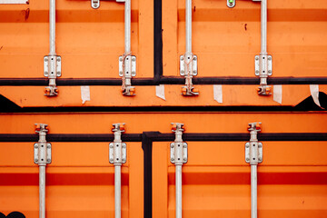 detail view of orange container