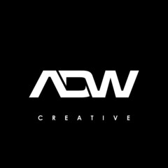 ADW Letter Initial Logo Design Template Vector Illustration