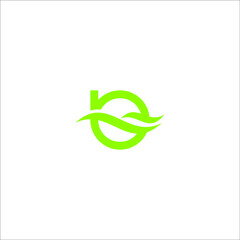 B Waves logo design vector sign