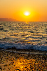 Sunset Ocean Landscape Vertical