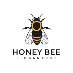 honey bee logo template