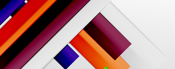 Multicolored lines background. Design template for business or technology presentations, internet posters or web brochure covers