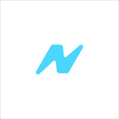 N logo design vector sign