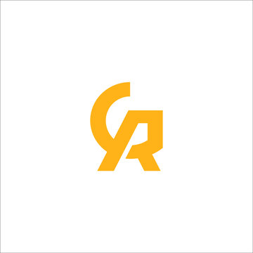 GR logo design vector sign