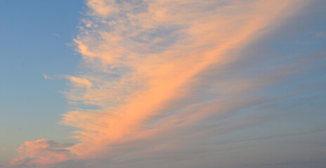 Naklejka na ściany i meble Colorful clouds in the morning sky.