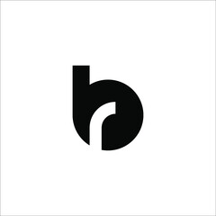 BR logo design  - obrazy, fototapety, plakaty
