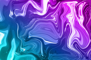 neon colors fluid paint, marble paint pattern background