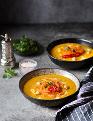 vegetarian carrot and ginger soup
