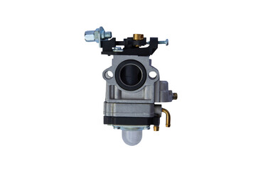 carburetor isolated on white background,carburetor for gasoline trimmer on a white background