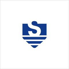 letter S pencil logo design 