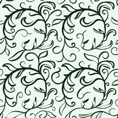Seamless pattern with freehand ornament. Texture for wrapping paper, fabric, cards, wallpaper and packaging.