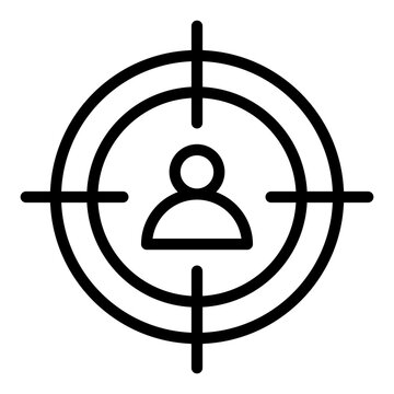 A Linear Design, Icon Of Profile Target