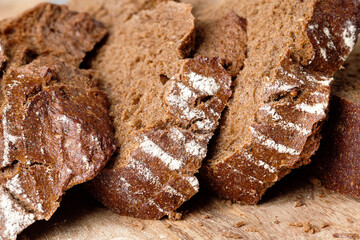 fresh and soft homemade rye bread