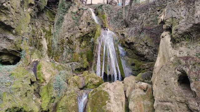 Bachkovo waterfalls cascade in Rhodopes Mountain, Plovdiv region, Bulgaria