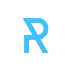 R logo design vector sign