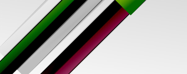 Multicolored lines background. Design template for business or technology presentations, internet posters or web brochure covers