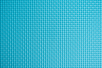 Cyan surface texture of the floor mat