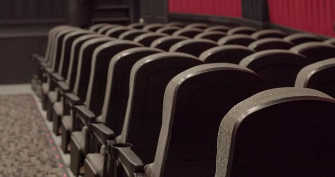 Seats at Local Small Movie Theater