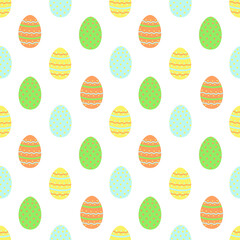 Easter Eggs Seamless Pattern