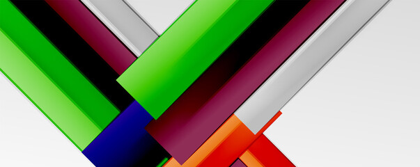 Color abstract lines trendy geometric background for business or technology presentation, internet poster or web brochure cover, wallpaper