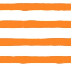 Abstract painted lines seamless background. Orange brown golden stripes wavy brush stroke lines repeating background. Horizontal striped backdrop texture white orange. High quality photo.