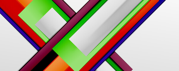 Color abstract lines trendy geometric background for business or technology presentation, internet poster or web brochure cover, wallpaper
