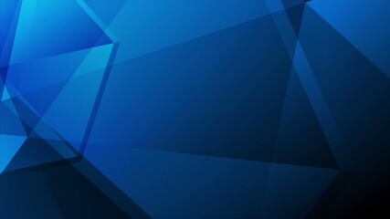 Dark blue abstract tech polygonal background
