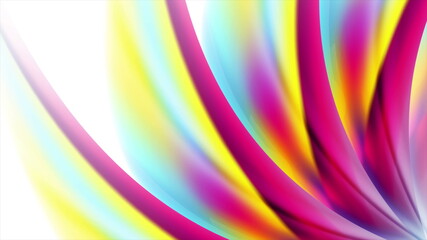Colorful smooth wavy pattern abstract background