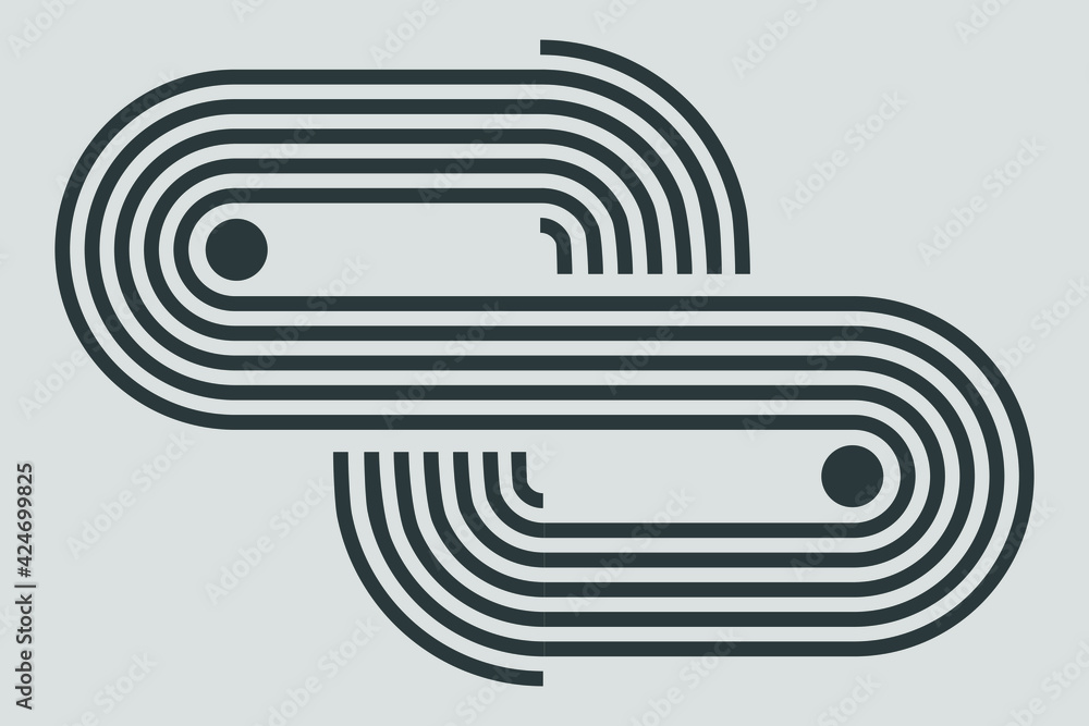 Poster abstract vector geometric element for your design.