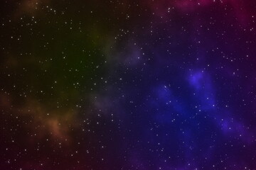Fototapeta premium Nebula in the distance galaxy illustration design concept