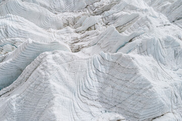 Aerial photography of Tibet Quden Nyima glacier landscape