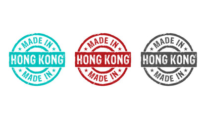 Made in Hong Kong stamp and stamping