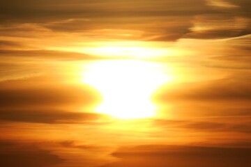 Sunset in the clouds