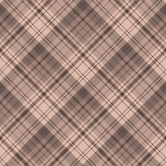 Seamless pattern in beige colors for plaid, fabric, textile, clothes, tablecloth and other things. Vector image. 2