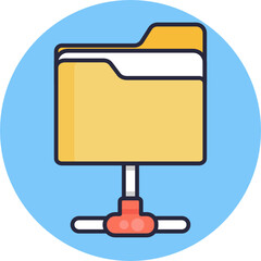 Server Icon. Database Icon. Vector Illustration