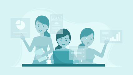 Young worker Smart working