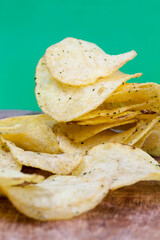 crispy chips made from potatoes and deep-fried