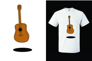 Guitar t shirt design