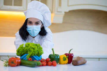 Young woman in the kitchen

