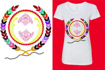 Floral t shirt design