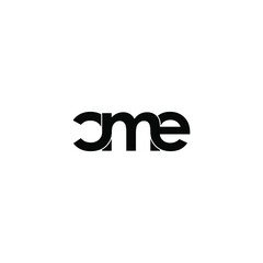 cme letter original monogram logo design